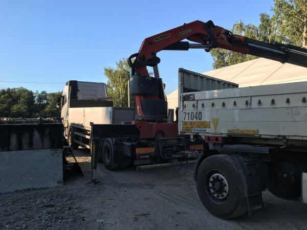 Transport HDS szamb betonowych w Suwałkach